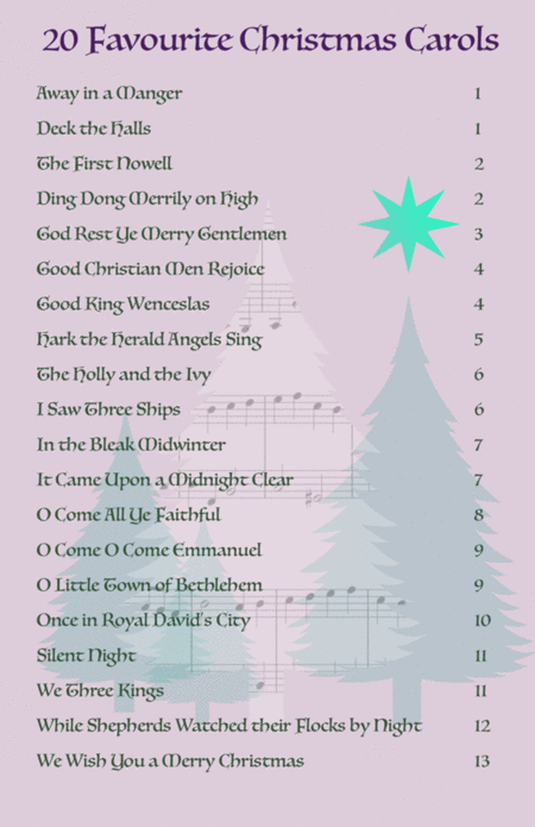 20 Favourite Christmas Carols for Flute and Alto Flute Duet