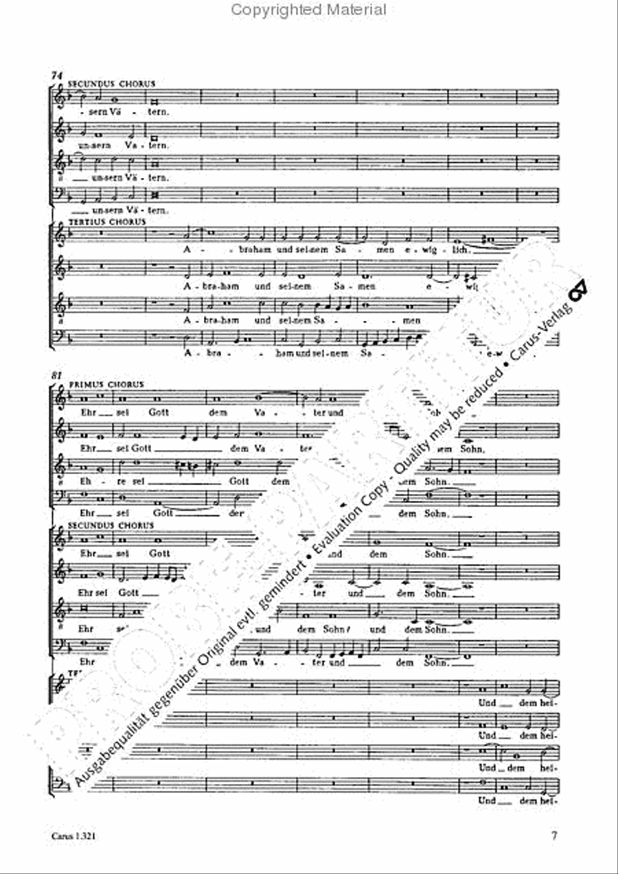 All my spirit exalts my Saviour (Meine Seele erhebt den Herren) 4-Part scores gallery preview page 8