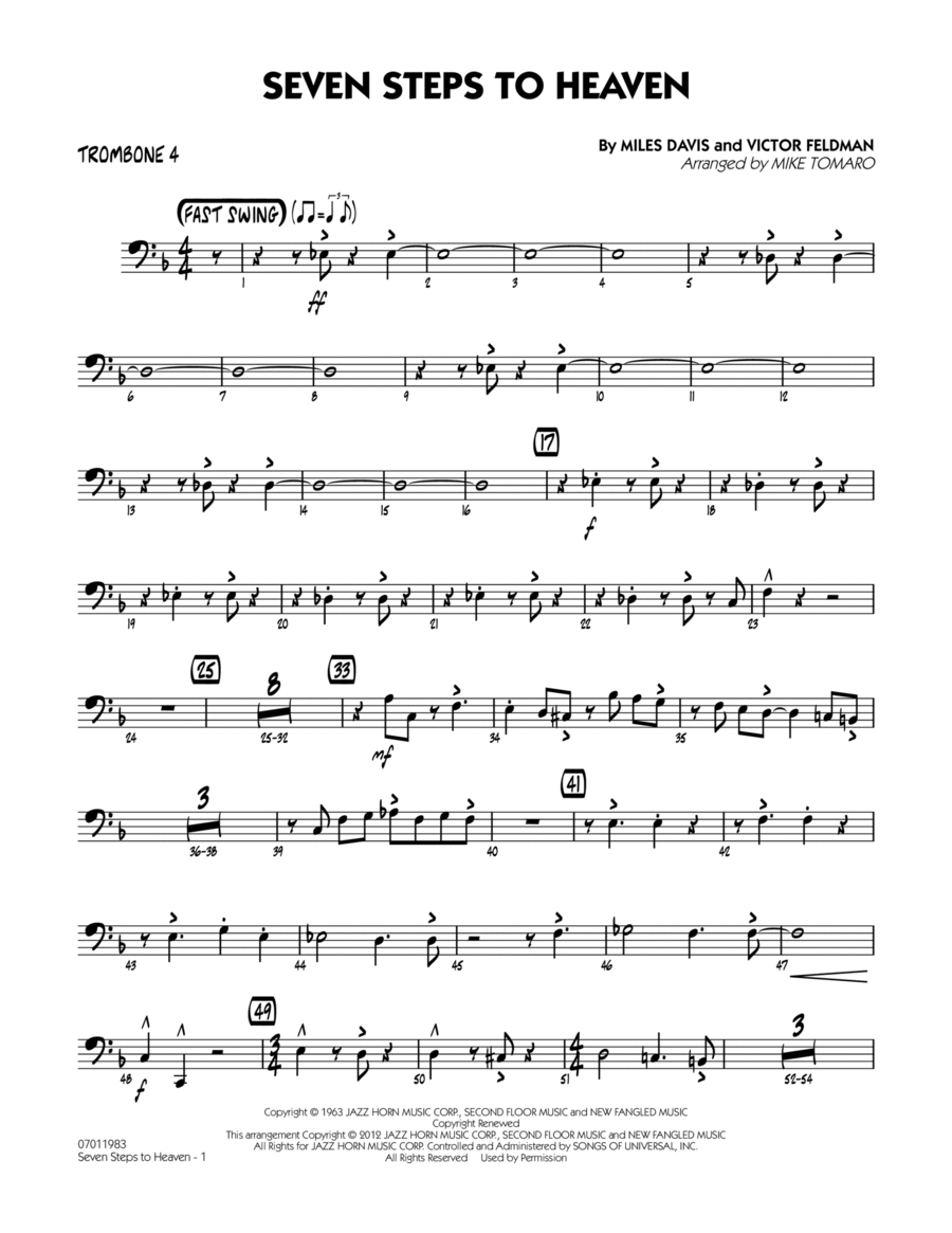 Seven Steps To Heaven - Trombone 4