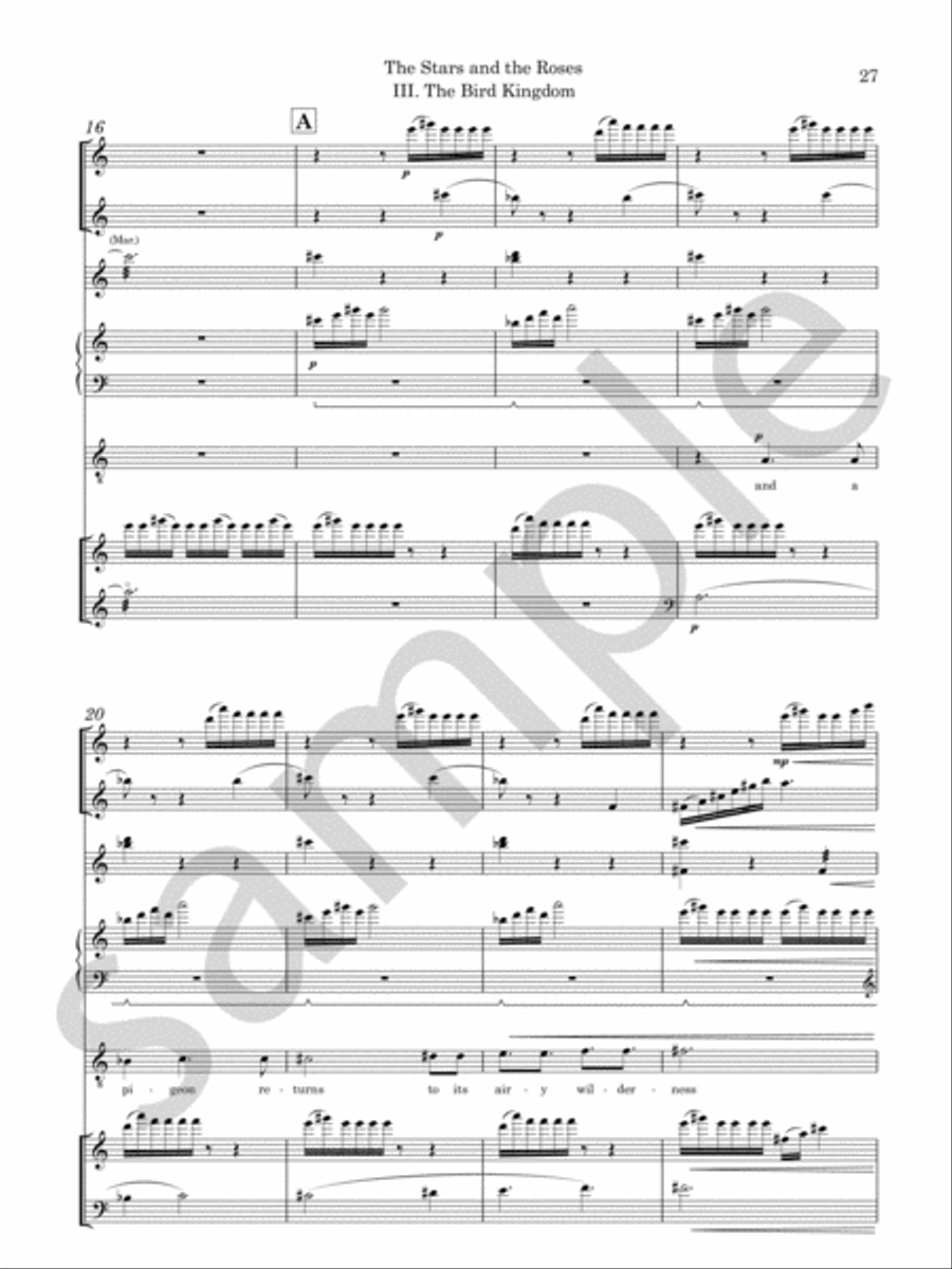 The Stars and the Roses Chamber Music scores gallery preview page 11