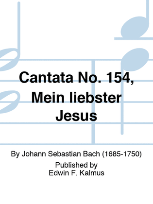 Book cover for Cantata No. 154, Mein liebster Jesus