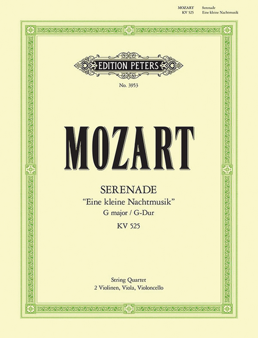 Eine Kleine Nachtmusik - Serenade String Quartet scores gallery preview page 1