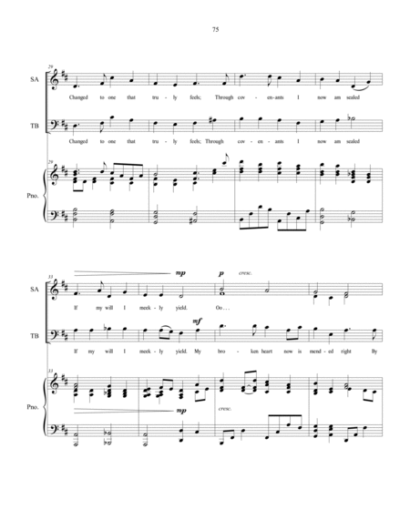 Broken, sacred music for SATB choir image number null