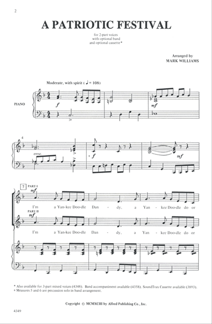 A Patriotic Festival A Patriotic Festival 2-Part scores gallery preview page 2