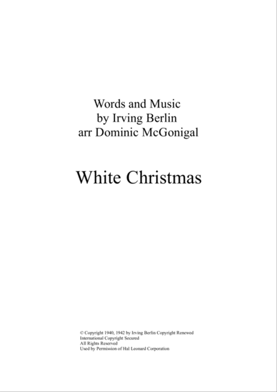 White Christmas Woodwind Quartet scores gallery preview page 5