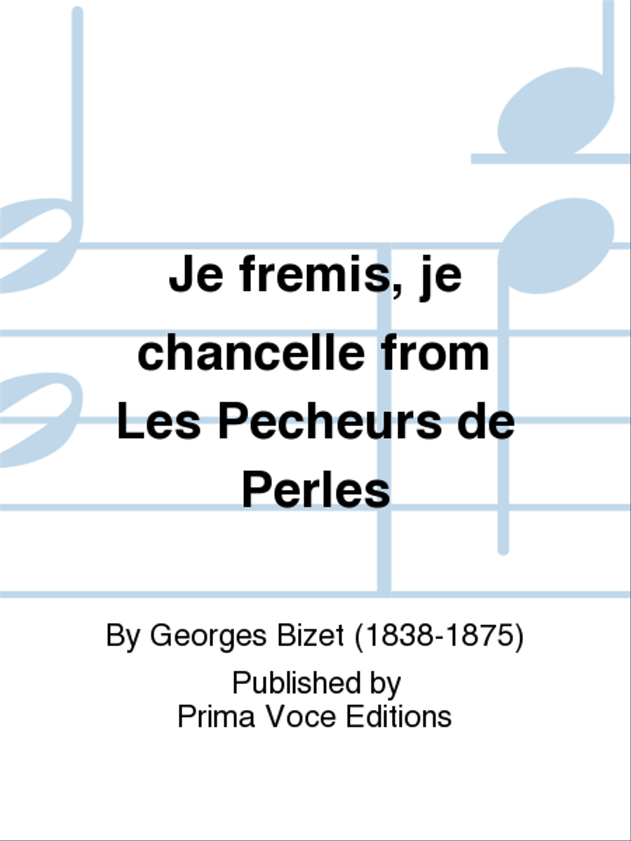 Je fremis, je chancelle from Les Pecheurs de Perles Soprano Voice scores gallery preview page 1