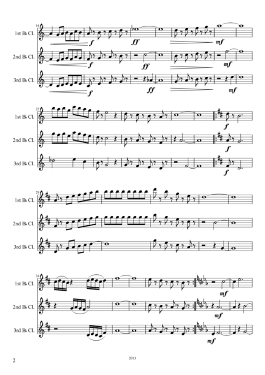 Clarinet Trio No. 1 Clarinet Trio No. 1 Clarinet Trio scores gallery preview page 2