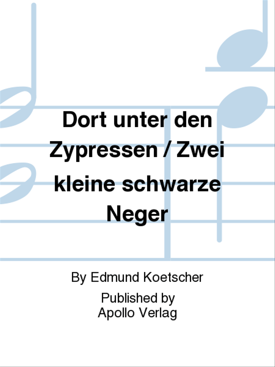 Dort unter den Zypressen / Zwei kleine schwarze Neger Orchestra scores gallery preview page 1