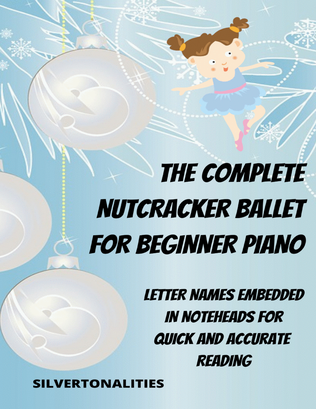 Book cover for The Complete Nutcracker Ballet for Beginner Piano