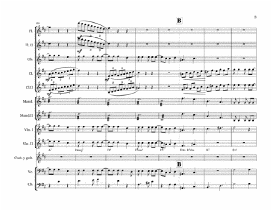 Circunstancias (Circumstances) Chamber Orchestra scores gallery preview page 3