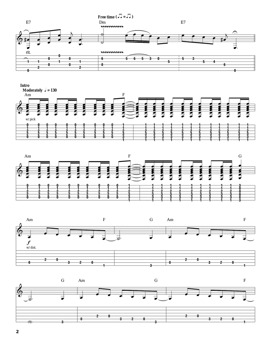 Crazy On You Acoustic Guitar scores gallery preview page 2