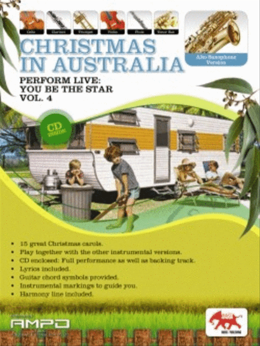 Perform Live 4 Christmas In Australia Alto Sax Book/CD Alto Saxophone scores gallery preview page 1