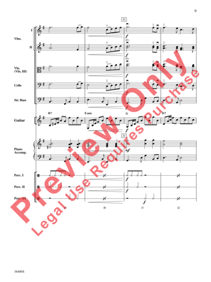 Canción del Amor String Orchestra scores gallery preview page 11