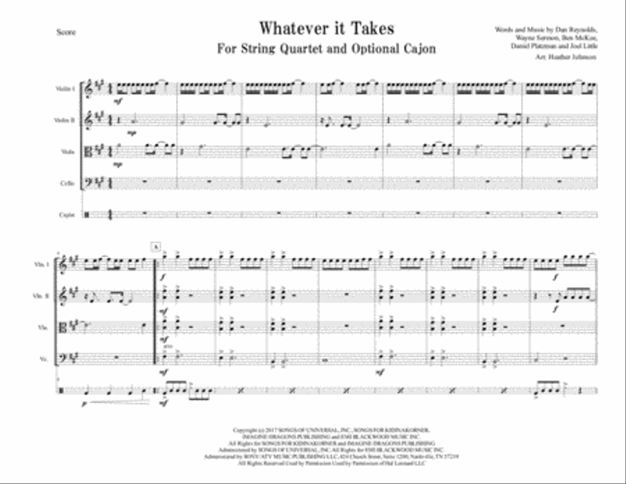 Whatever It Takes Small Ensemble scores gallery preview page 2