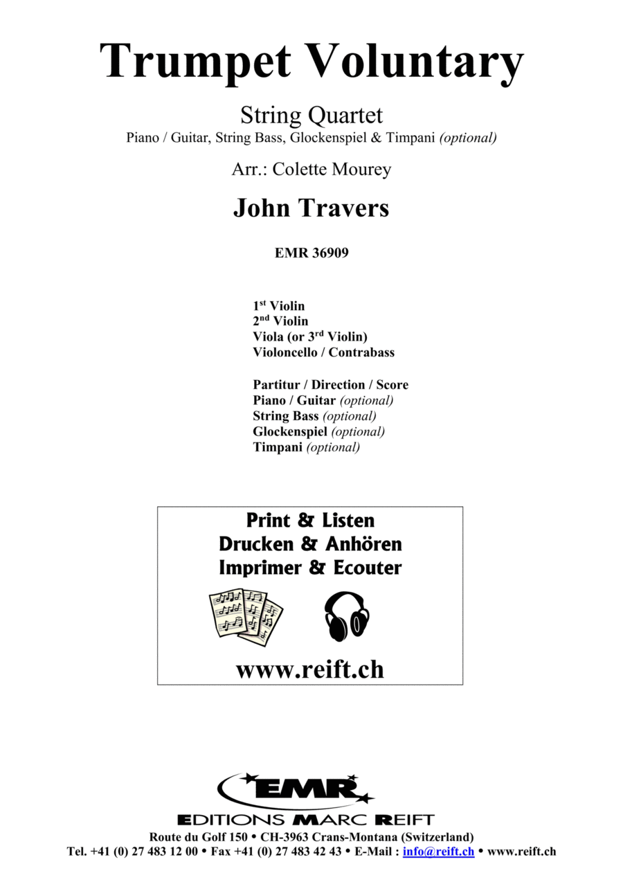 Trumpet Voluntary Trumpet scores gallery preview page 1
