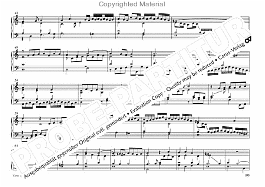 Freiburger Orgelbuch: Stammteil Organ Solo scores gallery preview page 194