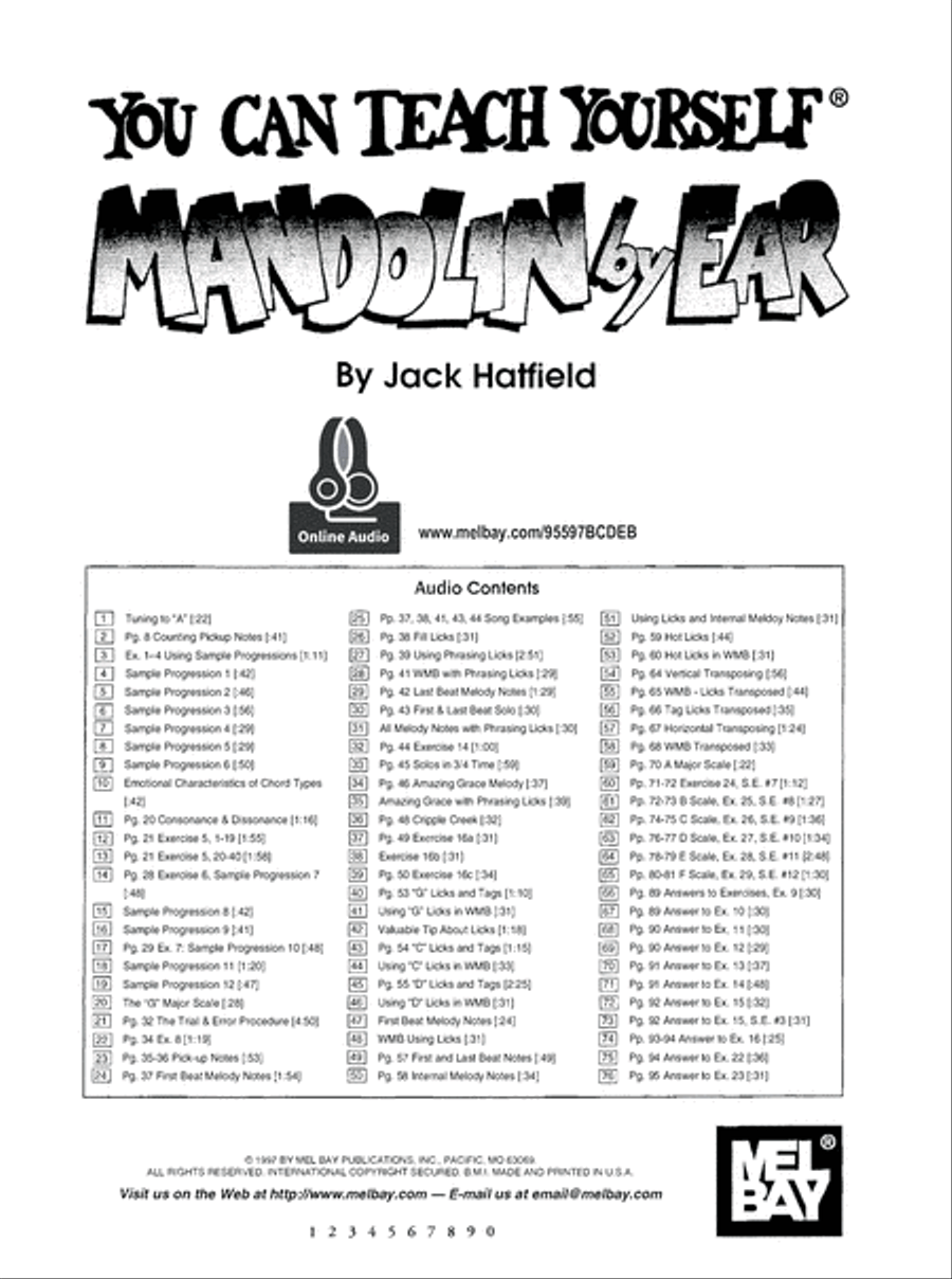 You Can Teach Yourself Mandolin By Ear Mandolin scores gallery preview page 2