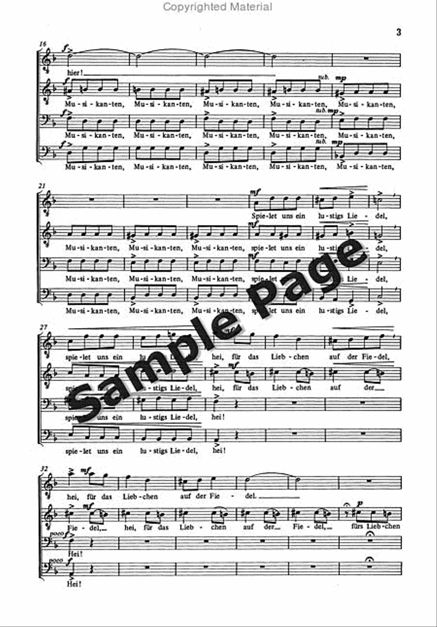 Musikanten Variationen Uber Mahris TTBB scores gallery preview page 3