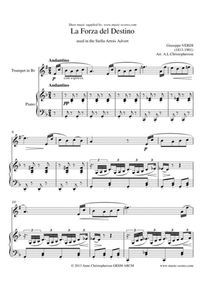 Book cover for Forza del Destino - Trumpet & Piano