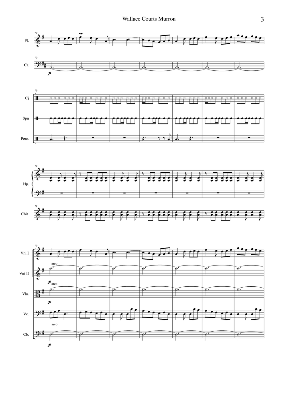 Wallace Courts Murron Large Ensemble scores gallery preview page 3