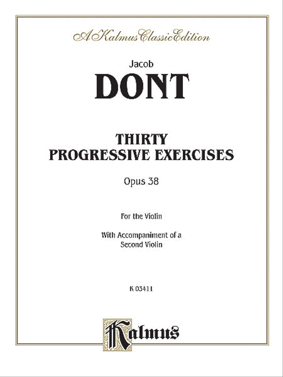 Thirty Progressive Exercises, Op. 38 Violin scores gallery preview page 1
