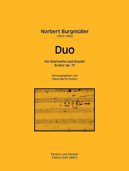 Duo fur Klarinette und Klavier Es-Dur op. 15