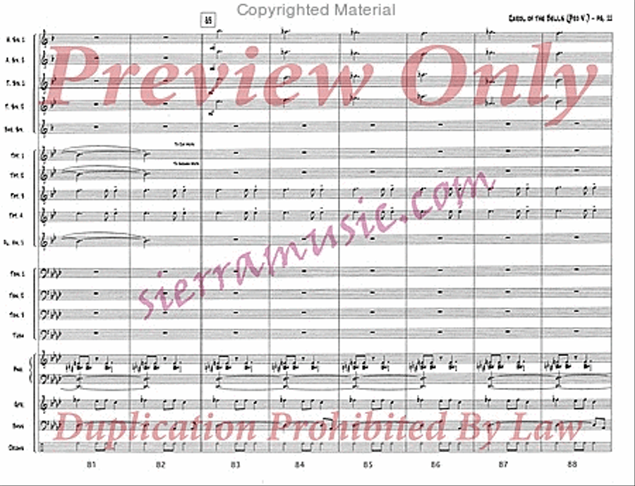 Carol of the Bells (pro) Jazz Ensemble scores gallery preview page 12
