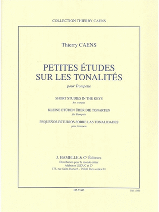 Book cover for Caens Thierry Petites Etudes Sur Les Tonalites Trumpet Book