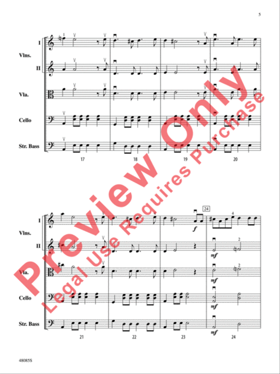 A Hanukkah Prayer of Thanks String Orchestra scores gallery preview page 6