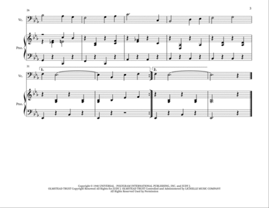 Blue Christmas String Duet scores gallery preview page 3
