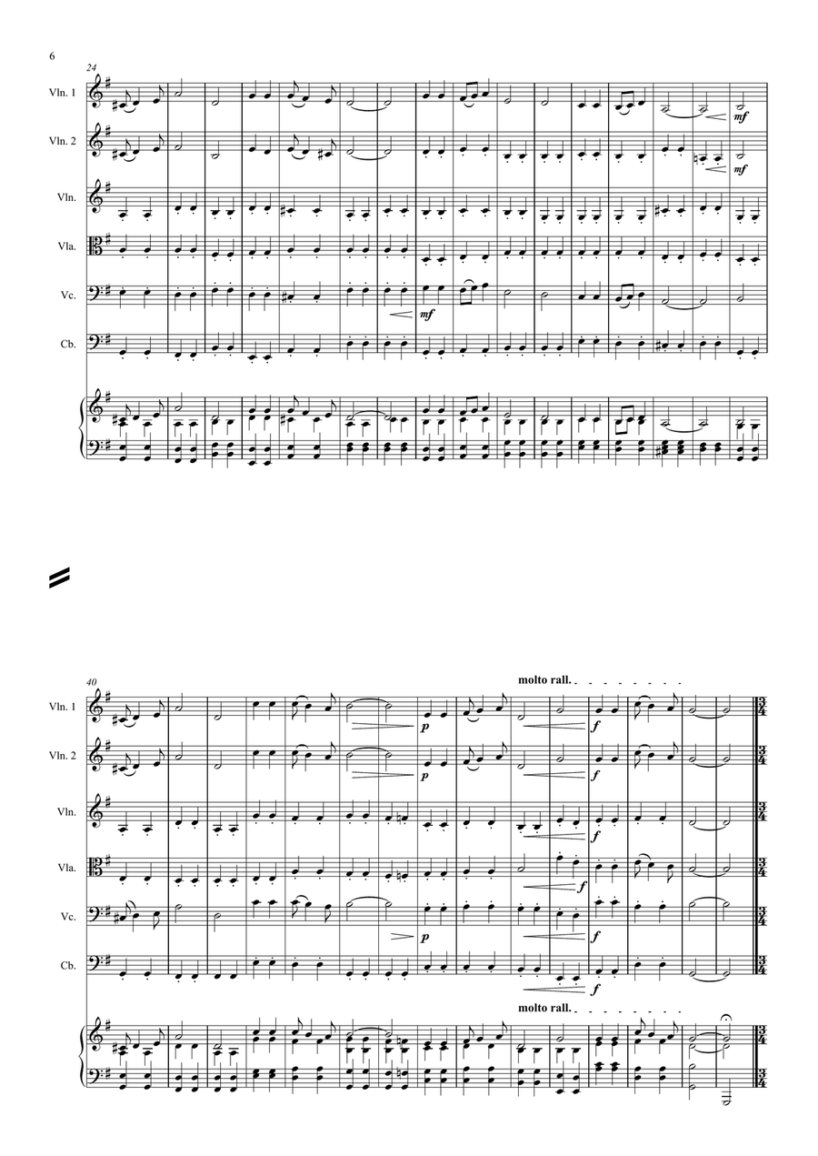 Three Great British Anthems String Orchestra scores gallery preview page 6