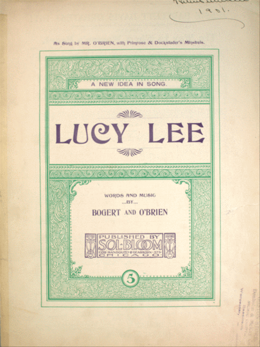 Lucy Lee. A New Idea in Song Voice scores gallery preview page 1