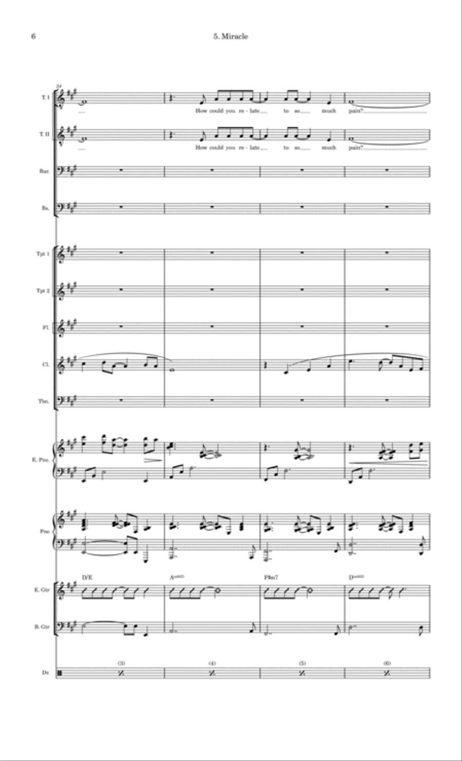 Miracle Large Ensemble scores gallery preview page 6