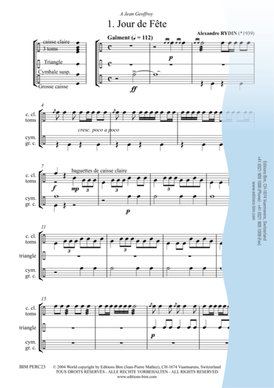 8 Escales Percussion scores gallery preview page 2