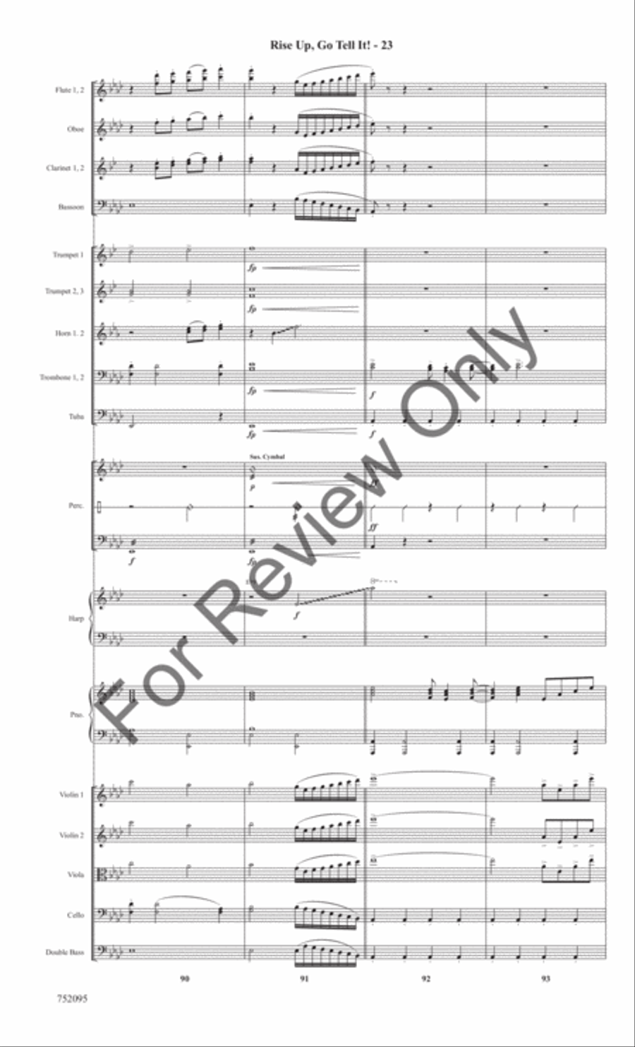 Rise Up, Go Tell It! Rise Up, Go Tell It! Full Orchestra scores gallery preview page 26