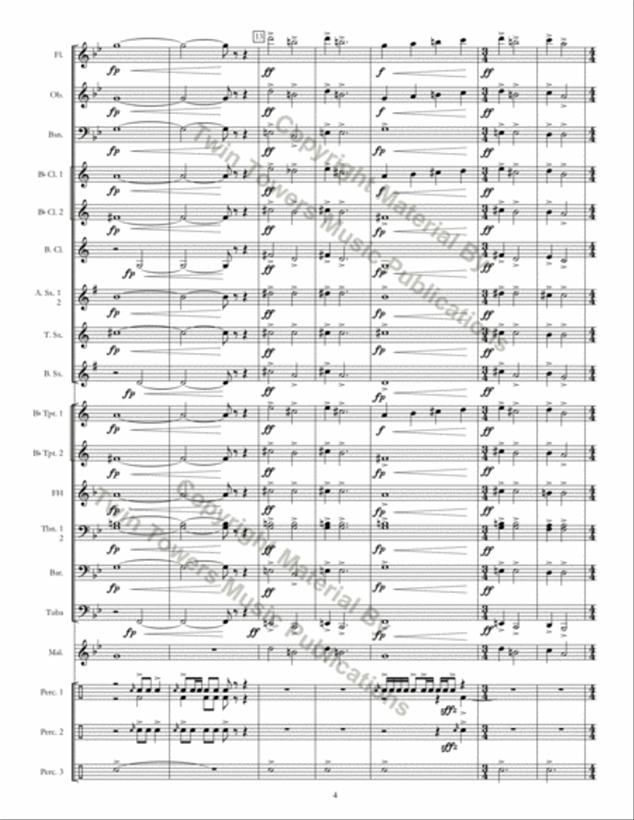 Introit Concert Band scores gallery preview page 5