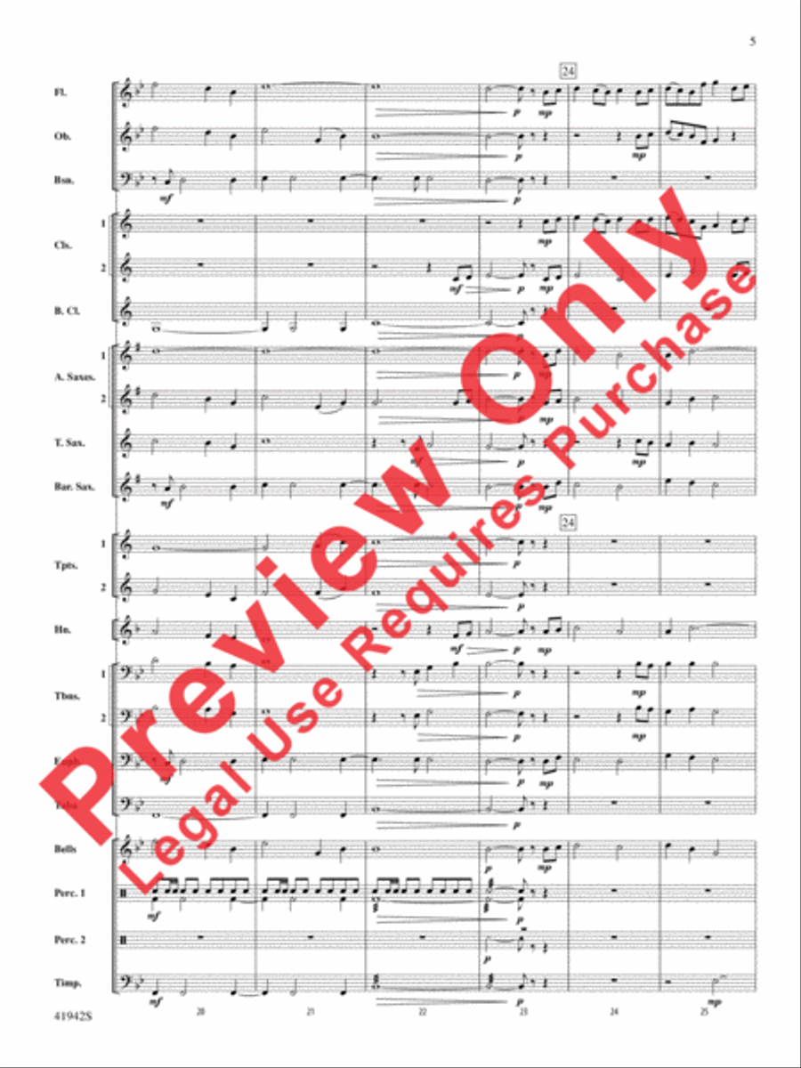 In My Garden Concert Band scores gallery preview page 6