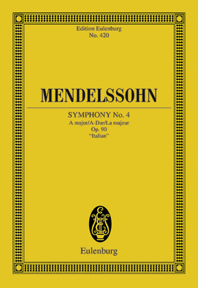 Book cover for Symphony No. 4 A major