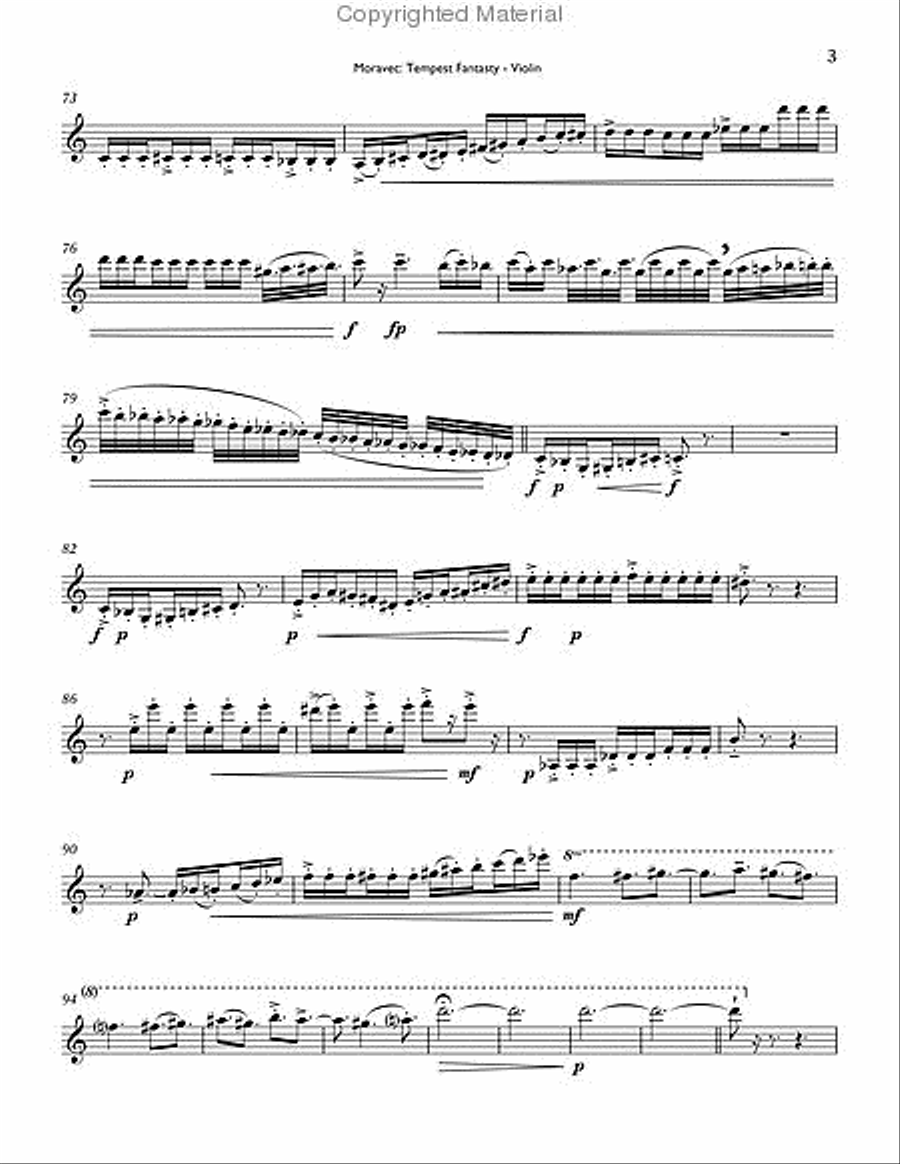 Tempest Fantasy Clarinet scores gallery preview page 3