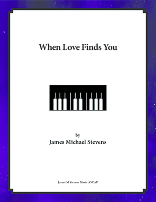 Book cover for When Love Finds You - Romantic Piano