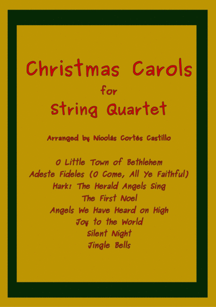 8 Christmas Carols for String Quartet image number null