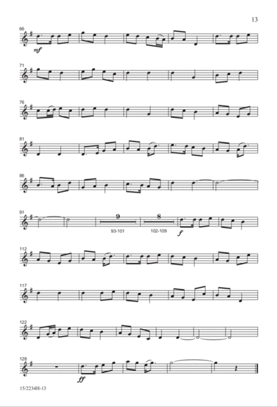 Mairi's Wedding 4-Part scores gallery preview page 13