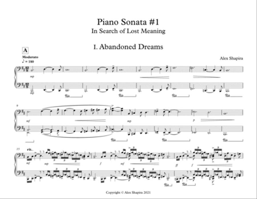 In Search of Lost Meaning Piano Solo scores gallery preview page 3