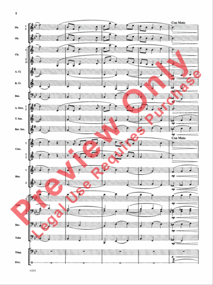 Petty Harbour Bait Skiff Concert Band scores gallery preview page 9