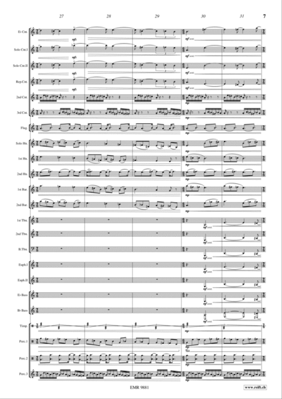 Blue Horizons Brass Band scores gallery preview page 10