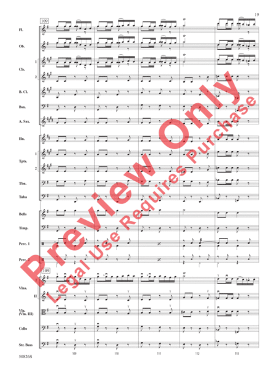 Overture from Carmen Full Orchestra scores gallery preview page 20