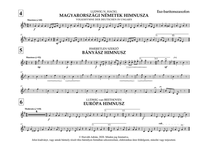 Indulókönyv 2020 - 15 Esz-baritonszaxofon Concert Band scores gallery preview page 6