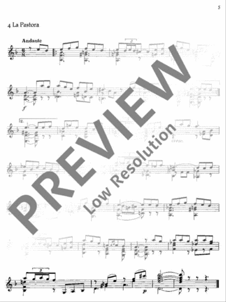 Aires de la Mancha Aires de la Mancha Classical Guitar scores gallery preview page 8