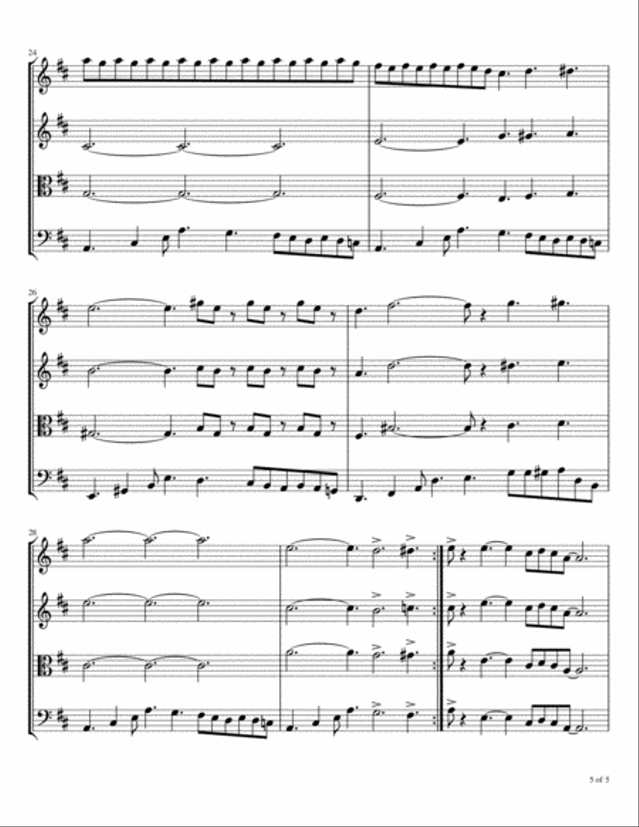 Quartet #8 String Quartet scores gallery preview page 6