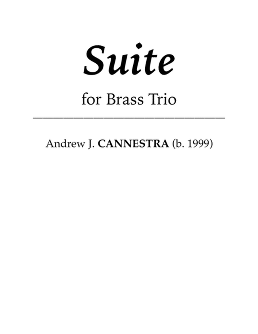 Andrew Cannestra - Suite for Brass Trio